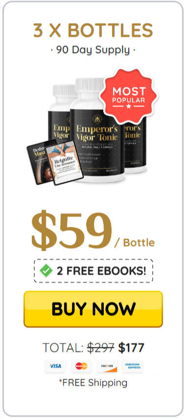 3 bottle Emperor’s Vigor Tonic